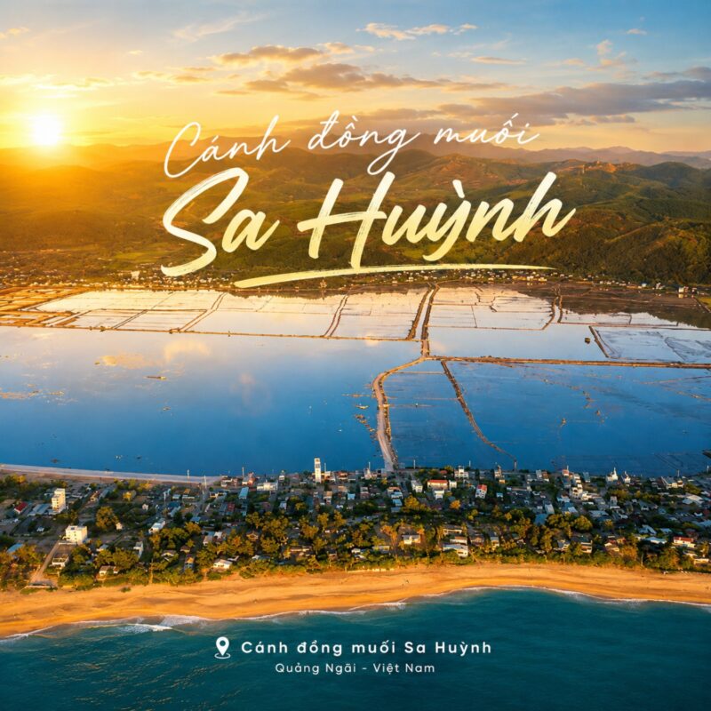vẻ đẹp cánh đồng muối sa huỳnh